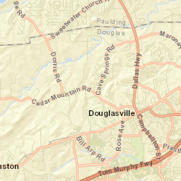 Douglasville Street Map