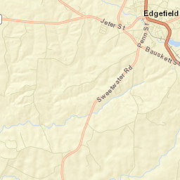 Edgefield County Street Map