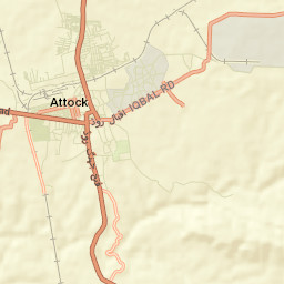 Attock Tehsil Street Map
