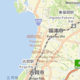 Fukutsu Shi Street Map