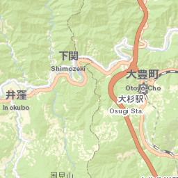 Ōtoyo Street Map