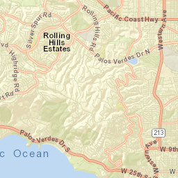 Rolling Hills California Street Map