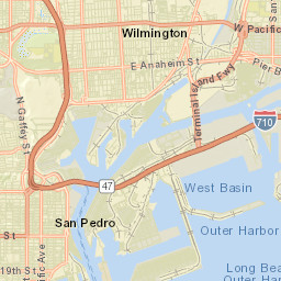 Wilmington California Street Map