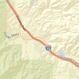 Temescal California Street Map