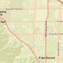 Rancho Mirage California Street Map