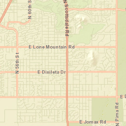 Dixileta Verde Arizona Street Map