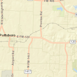 Pottsboro Street Map