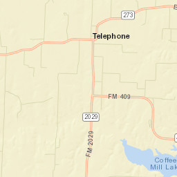 Farm to Market 273, Telephone, TX 75488 Street Map