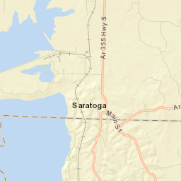 Saratoga Arkansas Street Map
