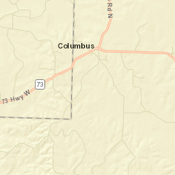 Columbus Arkansas Street Map