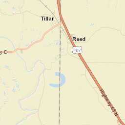 Tillar Arkansas Street Map