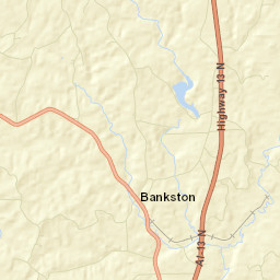 Bankston Alabama Street Map