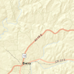 Berry Alabama Street Map
