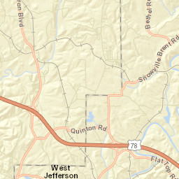 Burnwell Alabama Street Map