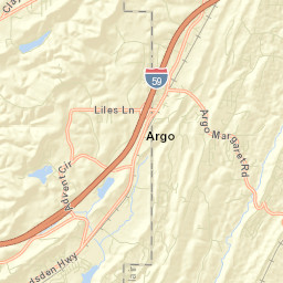 Cotton Ridge Alabama Street Map