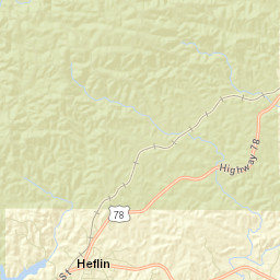 Cleburne County Street Map