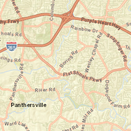 Panthersville Street Map