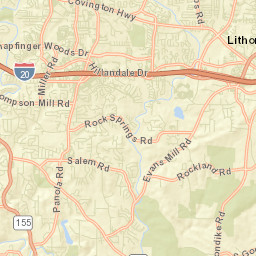Stonecrest Street Map