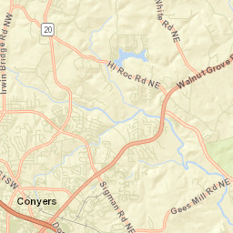 Conyers Street Map