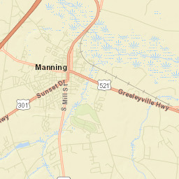 Clarendon County Street Map