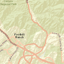 Rancho Trabuco California Street Map
