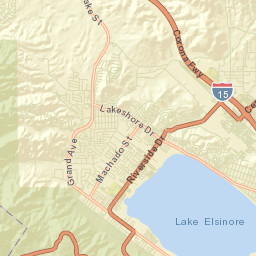 North Elsinore California Street Map