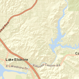 Lake Elsinore California Street Map
