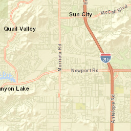 Sun City California Street Map