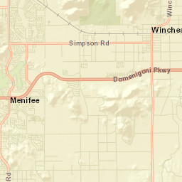 Winchester California Street Map