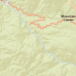 Mountain Center California Street Map