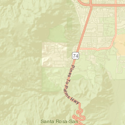 Palm Desert California Street Map