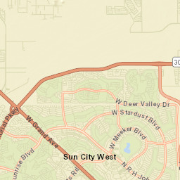 Sun City West Arizona Street Map