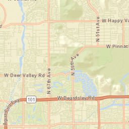 Overland Trail Arizona Street Map