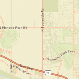 Pinnacle Paradise Arizona Street Map