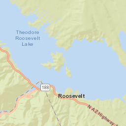 Highway 188, Tonto National Forest, Roosevelt, AZ  Street Map