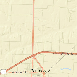 Buck Rogers Avenue, Whitesboro, TX Street Map