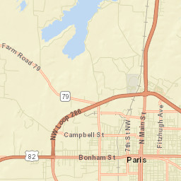 Lamar County Street Map