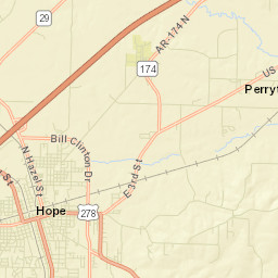100-198 West Division Street, Hope, AR Street Map