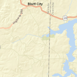 Bluff City Arkansas Street Map