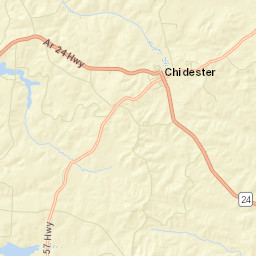 Chidester Arkansas Street Map