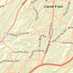 Cloverdale Alabama Street Map