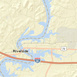 Blue Eye Alabama Street Map