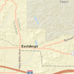 Bynum Alabama Street Map