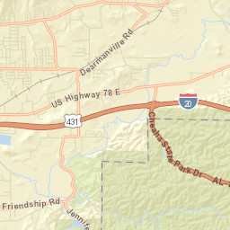 DeArmanville Alabama Street Map