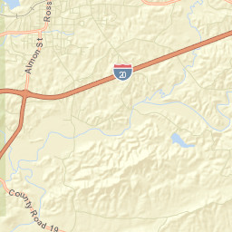 Heflin Alabama Street Map