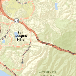 San Joaquin Hills California Street Map