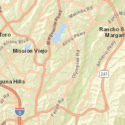Mission Viejo California Street Map
