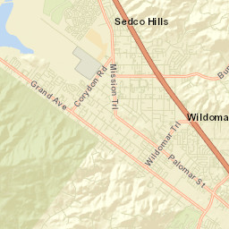 Wildomar California Street Map