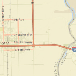 East Blythe California Street Map