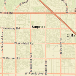 Lizard Acres Arizona Street Map